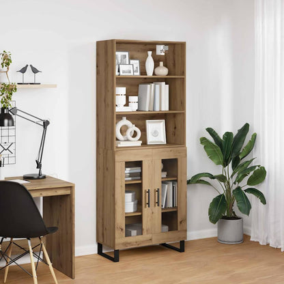 Highboard 2 pcs Artisan Oak 69.5 x 34 x 180 cm Engineered Wood