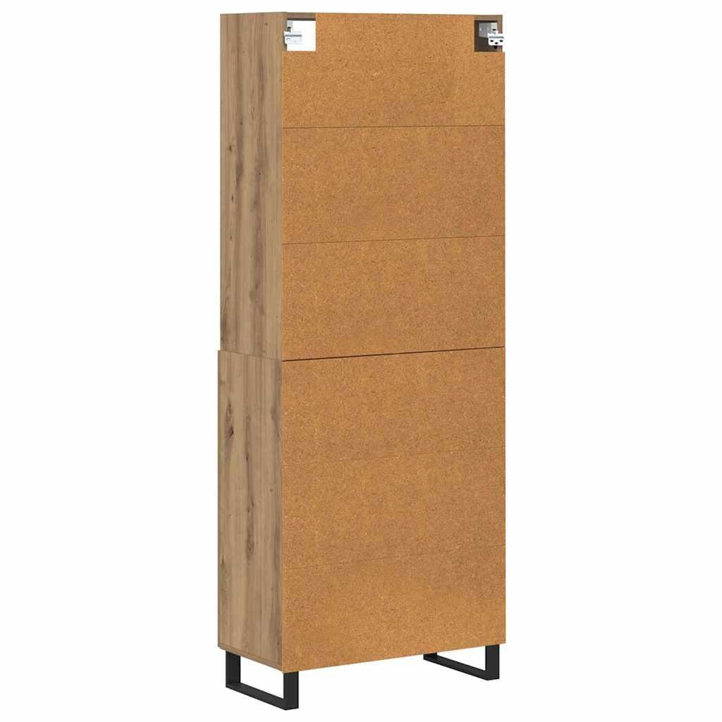 Highboard 2 pcs Artisan Oak 69.5 x 34 x 180 cm Engineered Wood