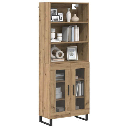 Highboard 2 pcs Artisan Oak 69.5 x 34 x 180 cm Engineered Wood
