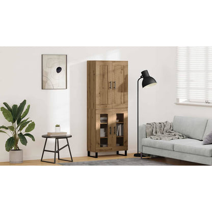 Highboard 2 pcs Artisan Oak 69.5 x 34 x 180 cm Engineered Wood