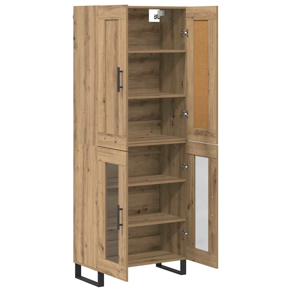 Highboard 2 pcs Artisan Oak 69.5 x 34 x 180 cm Engineered Wood