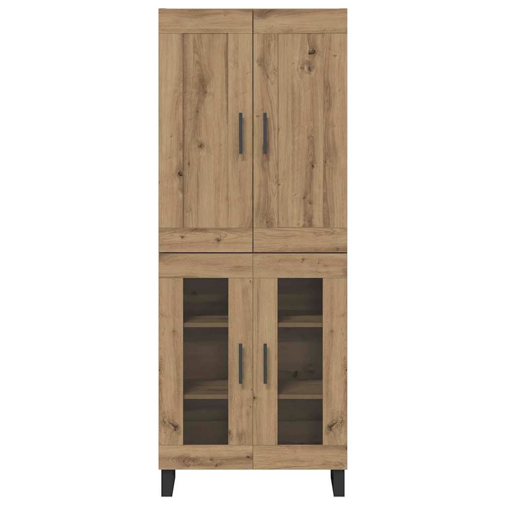 Highboard 2 pcs Artisan Oak 69.5 x 34 x 180 cm Engineered Wood