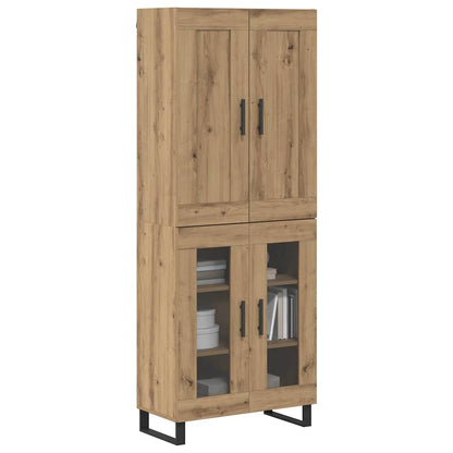 Highboard 2 pcs Artisan Oak 69.5 x 34 x 180 cm Engineered Wood