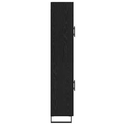 Highboard Black Oak 69.5 x 34 x 180 cm Engineered Wood