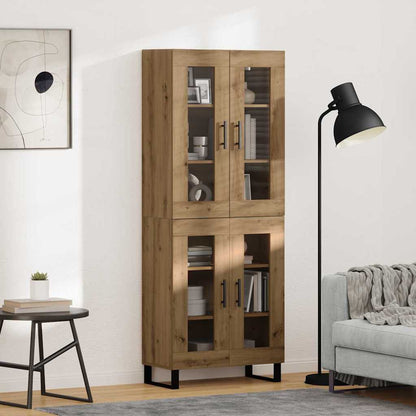 Highboard 2 pcs Artisan Oak 69.5 x 34 x 180 cm Engineered Wood