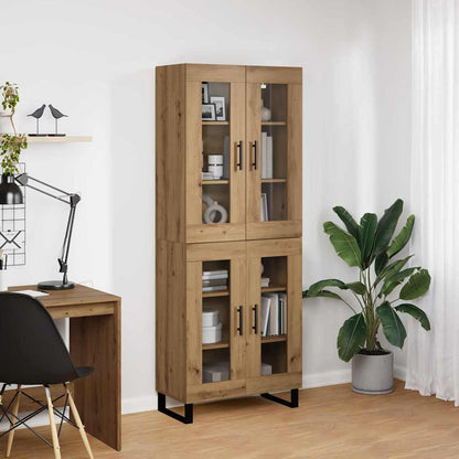 Highboard 2 pcs Artisan Oak 69.5 x 34 x 180 cm Engineered Wood