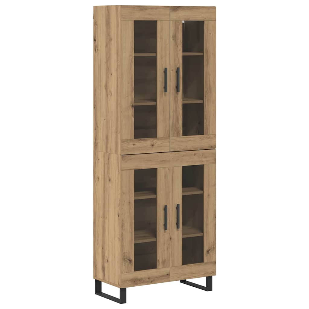 Highboard 2 pcs Artisan Oak 69.5 x 34 x 180 cm Engineered Wood