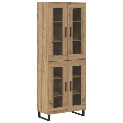 Highboard 2 pcs Artisan Oak 69.5 x 34 x 180 cm Engineered Wood