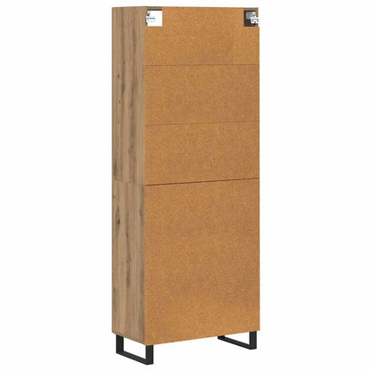 Highboard 2 pcs Artisan Oak 69.5 x 34 x 180 cm Engineered Wood
