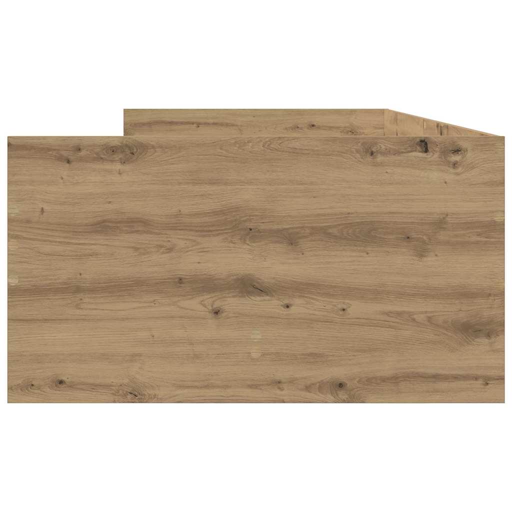 Bed Frame with Drawer Artisan Oak 100 x 200 cm Solid Pine Wood