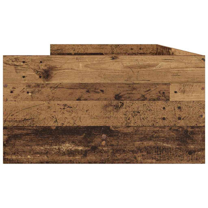 Bed Frame with Drawer Old Wood 90 x 200 cm Solid Pine Wood