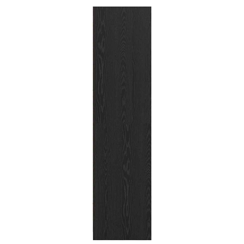 Wardrobe with Shelf Black Oak 50 x 30 x 200 cm Engineered Wood