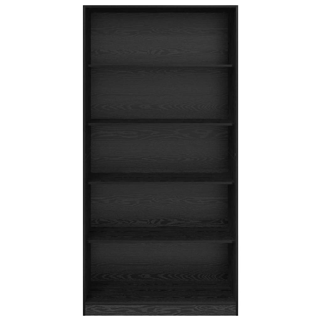 Wardrobe with Shelf Black Oak 100 x 50x 200 cm Engineered Wood