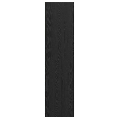 Wardrobe with Shelf Black Oak 100 x 50x 200 cm Engineered Wood