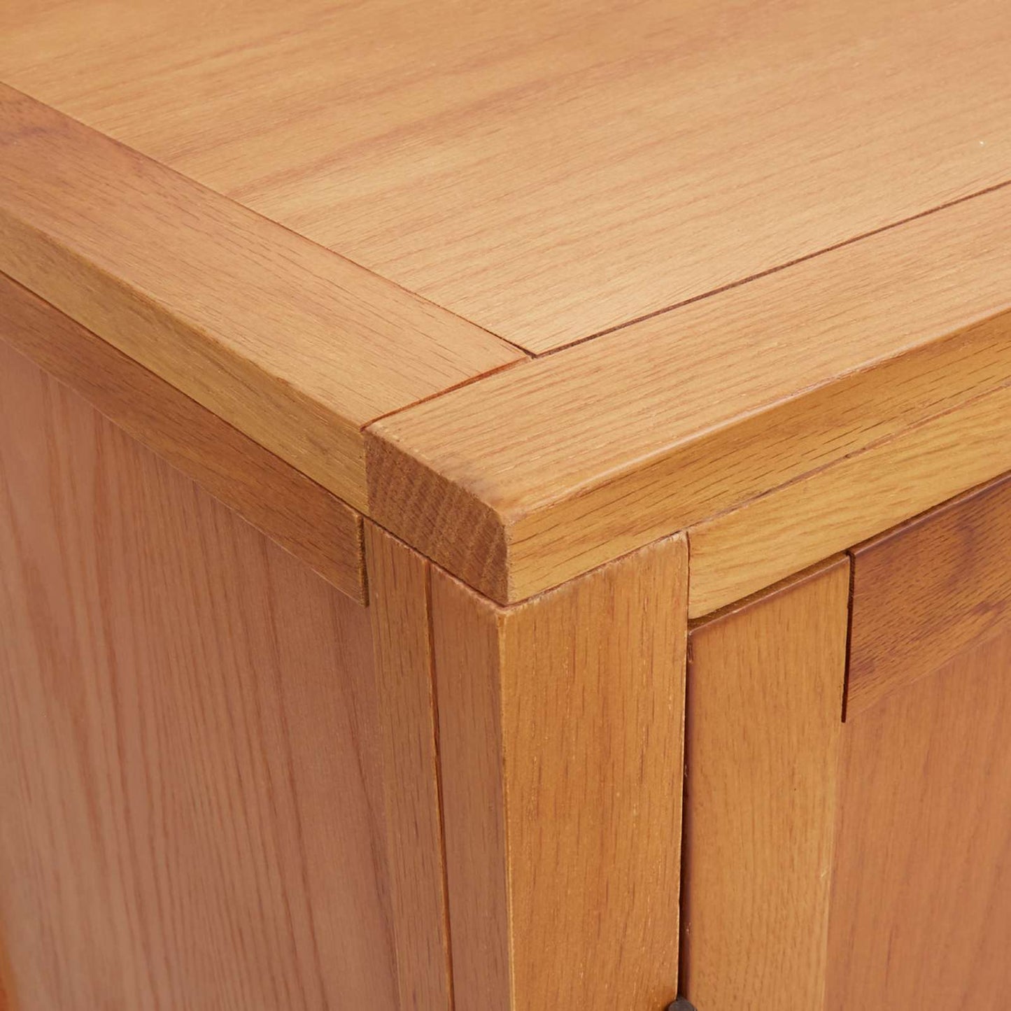 Cabinet with Storage Brown 80 x 35 x 95 cm Solid Oak Wood