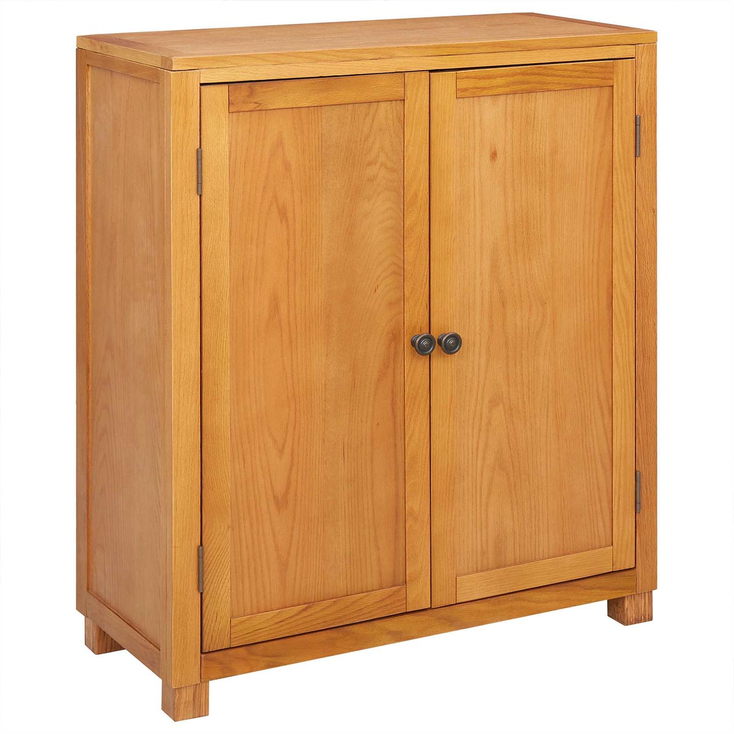 Cabinet with Storage Brown 80 x 35 x 95 cm Solid Oak Wood
