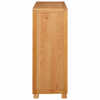 Cabinet with Storage Brown 80 x 35 x 95 cm Solid Oak Wood
