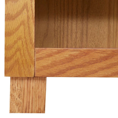 Cabinet with Storage Brown 80 x 35 x 95 cm Solid Oak Wood