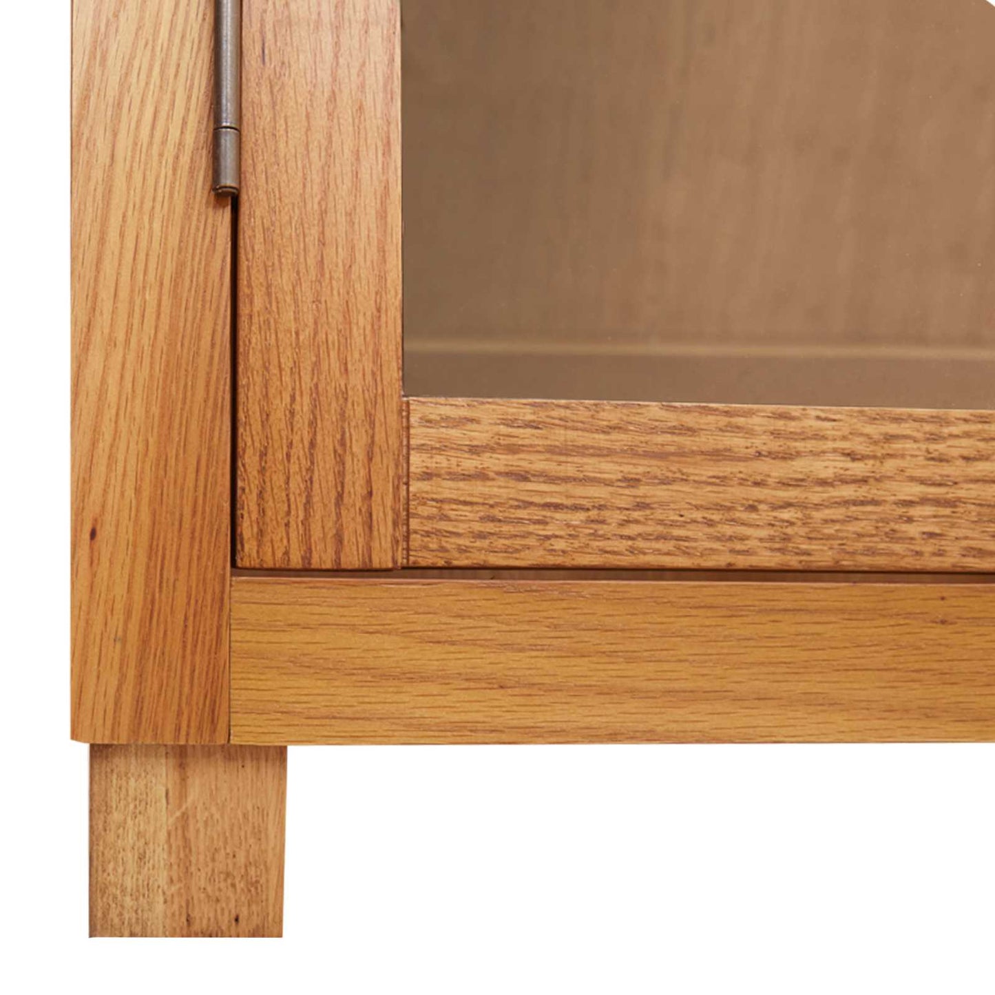 Cabinet with Shelf Brown 80 x 35 x 95 cm Solid Oak Wood