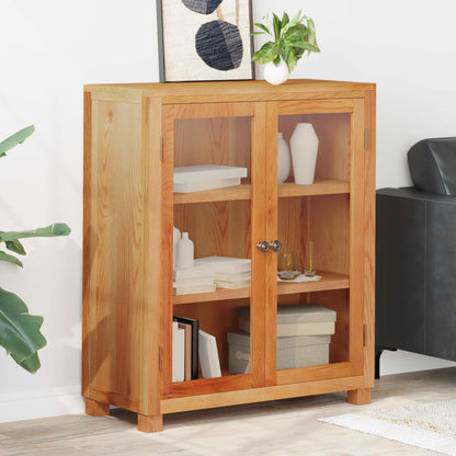 Cabinet with Shelf Brown 80 x 35 x 95 cm Solid Oak Wood