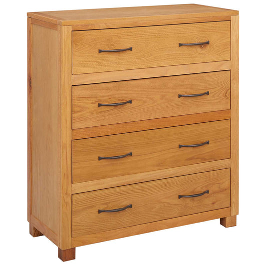 Cabinet with Drawer Brown 80 x 35 x 95 cm Solid Oak Wood