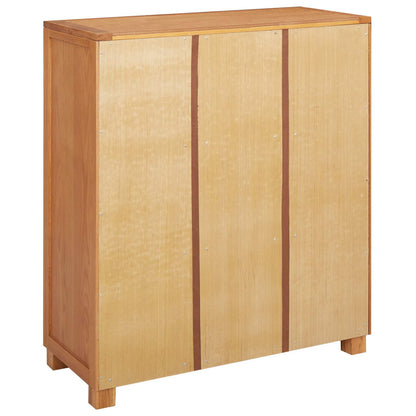 Cabinet with Drawer Brown 80 x 35 x 95 cm Solid Oak Wood