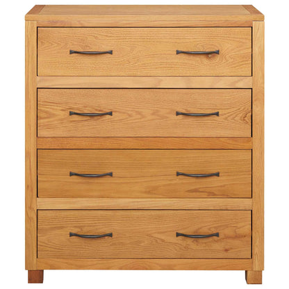 Cabinet with Drawer Brown 80 x 35 x 95 cm Solid Oak Wood