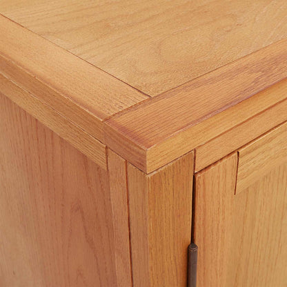 Cabinet with Storage Brown 78 x 50 x 70 cm Solid Oak Wood