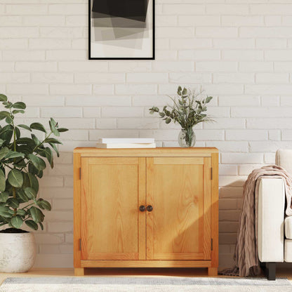 Cabinet with Storage Brown 78 x 50 x 70 cm Solid Oak Wood