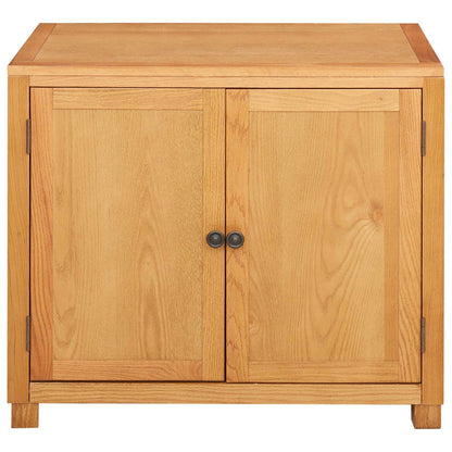 Cabinet with Storage Brown 78 x 50 x 70 cm Solid Oak Wood