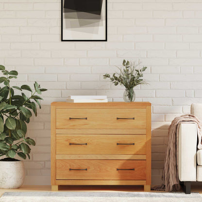 Cabinet with Drawer Brown 80 x 50 x 70 cm Solid Oak Wood