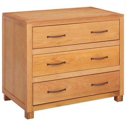 Cabinet with Drawer Brown 80 x 50 x 70 cm Solid Oak Wood