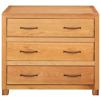 Cabinet with Drawer Brown 80 x 50 x 70 cm Solid Oak Wood