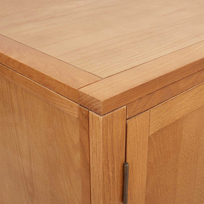 Wardrobe with Storage Brown 80 x 50 x 115 cm Solid Oak Wood