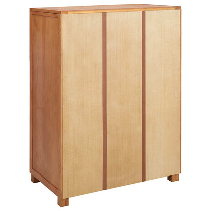 Wardrobe with Storage Brown 80 x 50 x 115 cm Solid Oak Wood