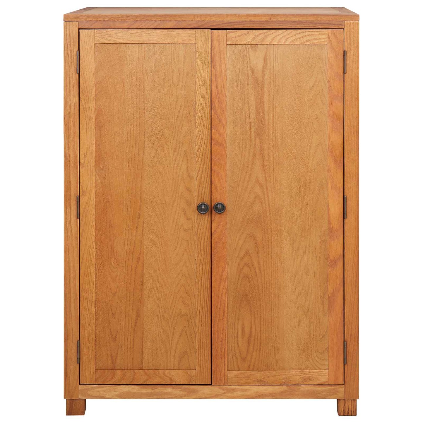 Wardrobe with Storage Brown 80 x 50 x 115 cm Solid Oak Wood
