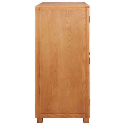 Wardrobe with Storage Brown 80 x 50 x 115 cm Solid Oak Wood