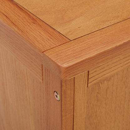Storage Box with Storage 50 x 45 x 45 cm Solid Oak Wood