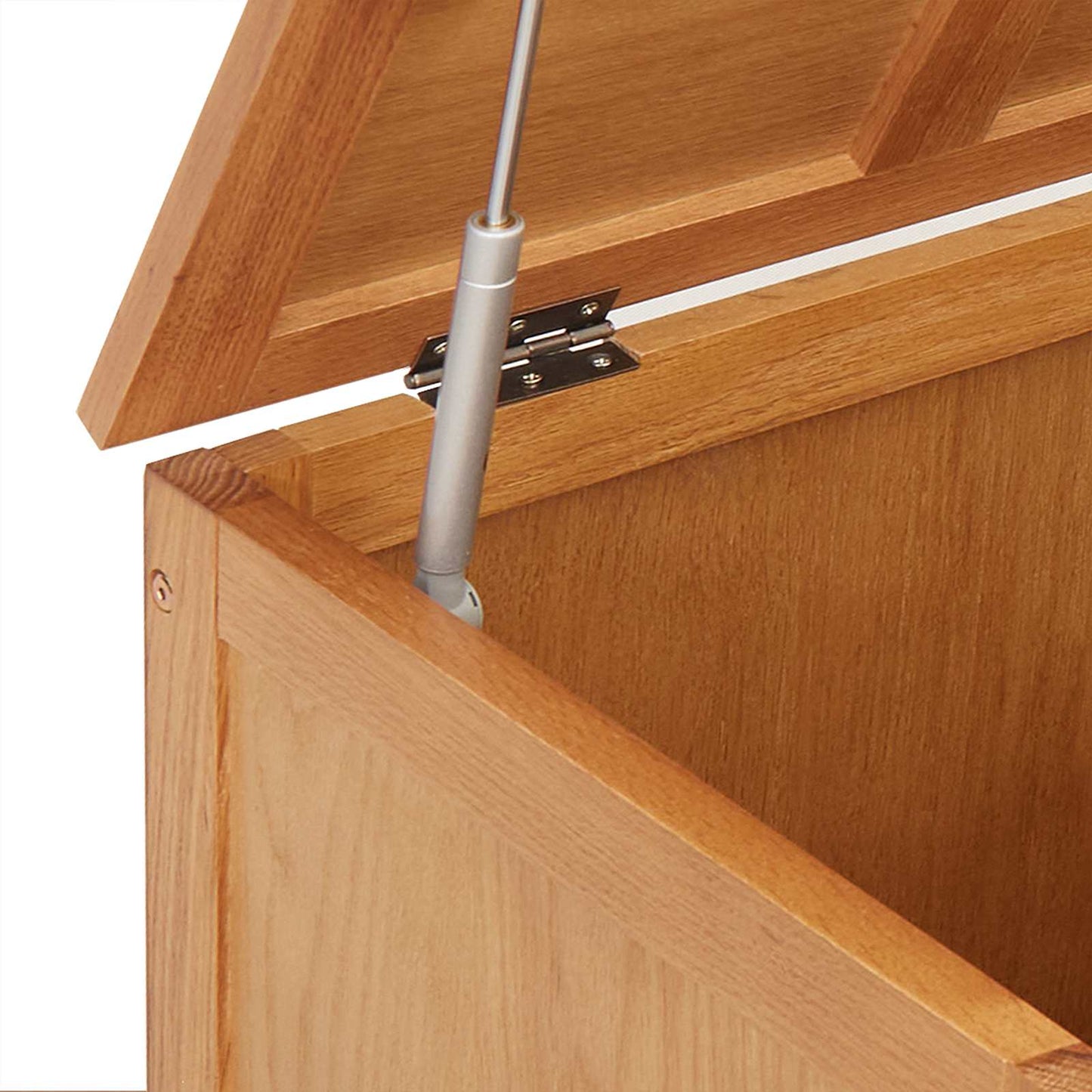 Storage Box with Storage 50 x 45 x 45 cm Solid Oak Wood