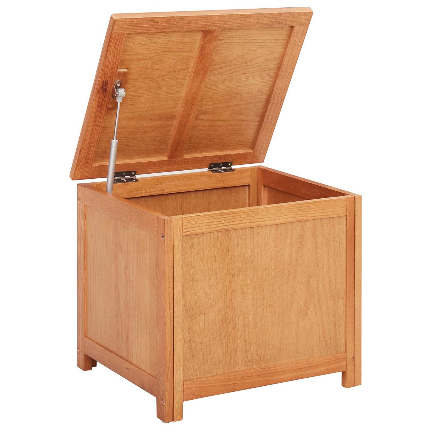 Storage Box with Storage 50 x 45 x 45 cm Solid Oak Wood