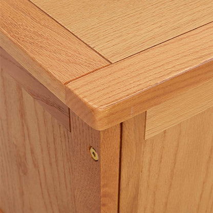 Storage Box 90 x 45 x 45 cm Solid Oak Wood