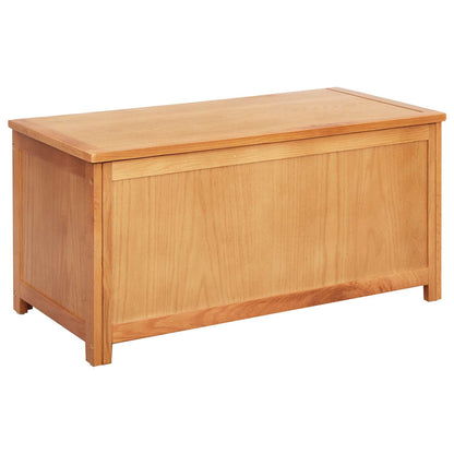 Storage Box 90 x 45 x 45 cm Solid Oak Wood