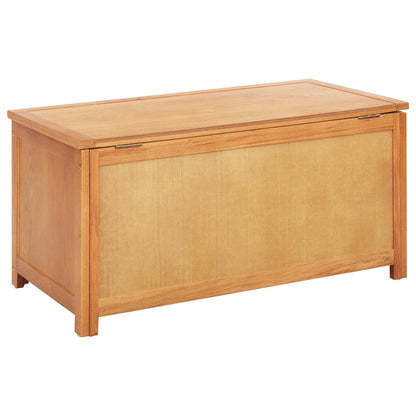 Storage Box 90 x 45 x 45 cm Solid Oak Wood