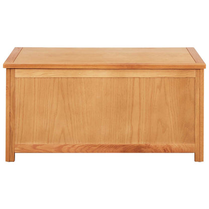 Storage Box 90 x 45 x 45 cm Solid Oak Wood