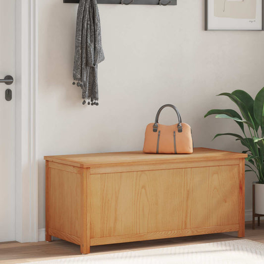 Storage Box 110 x 45 x 45 cm Solid Oak Wood