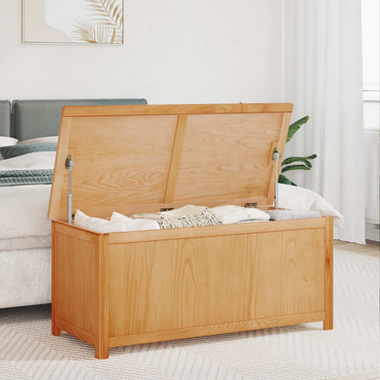 Storage Box 110 x 45 x 45 cm Solid Oak Wood