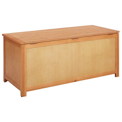 Storage Box 110 x 45 x 45 cm Solid Oak Wood