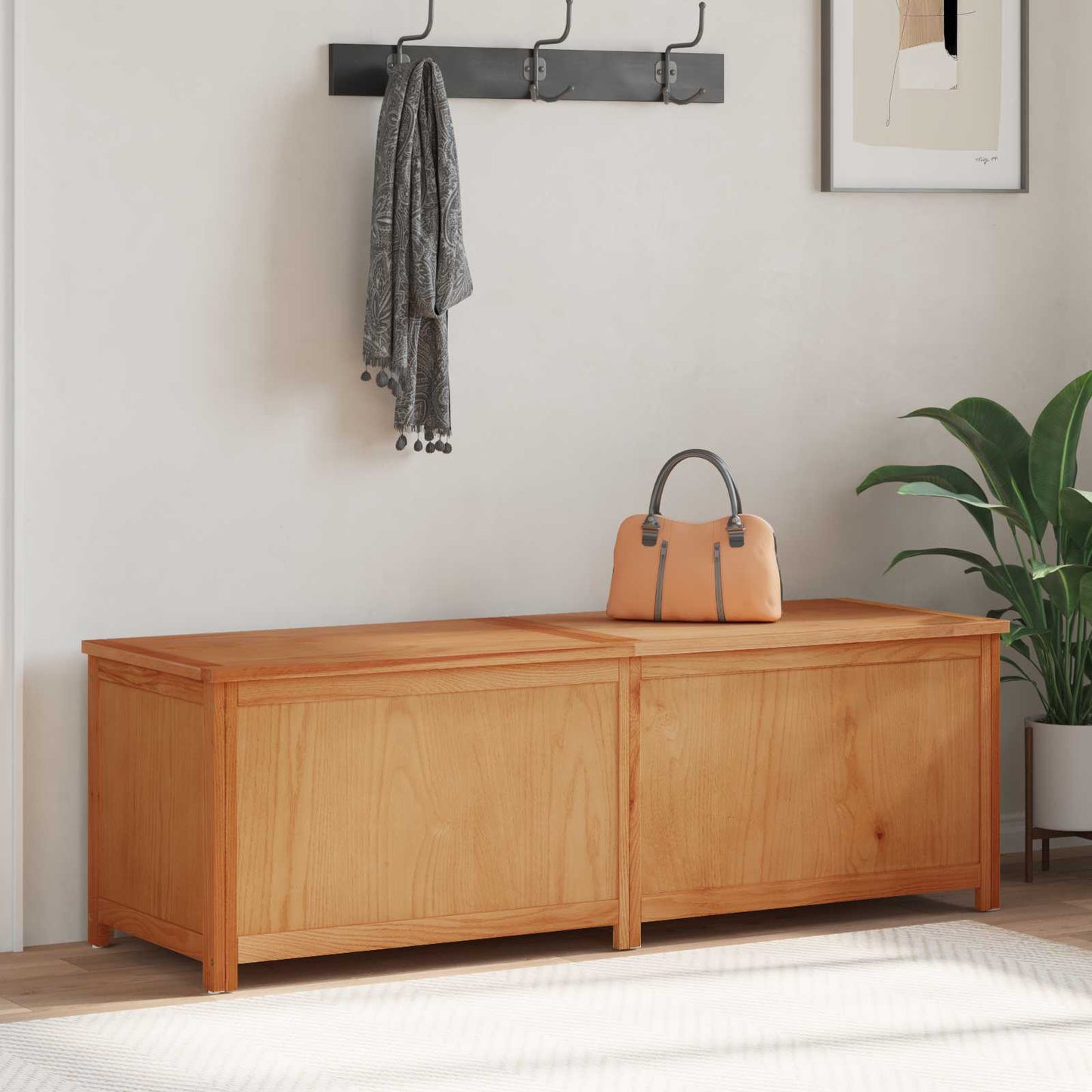 Storage Box 150 x 45 x 45 cm Solid Oak Wood