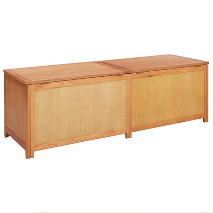 Storage Box 150 x 45 x 45 cm Solid Oak Wood