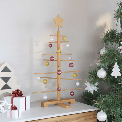 Wooden Christmas Tree Brown 75 cm Bamboo